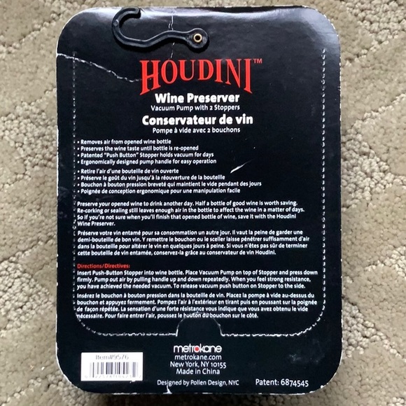 Houdini Wine Preserver - Picture 2 of 2